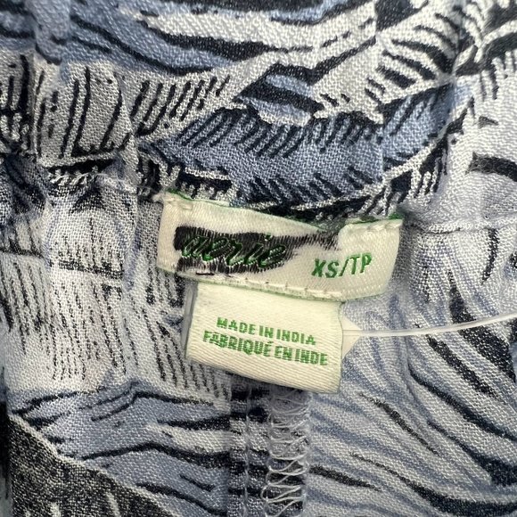 Aerie Blue Palm Tropical Hawaiian Print Beach & Beyond Breezy Shorts Size XS - Picture 6 of 9